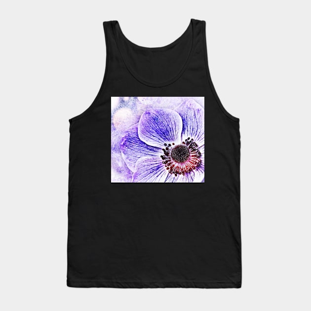 Purple Flower Tank Top by TortillaChief